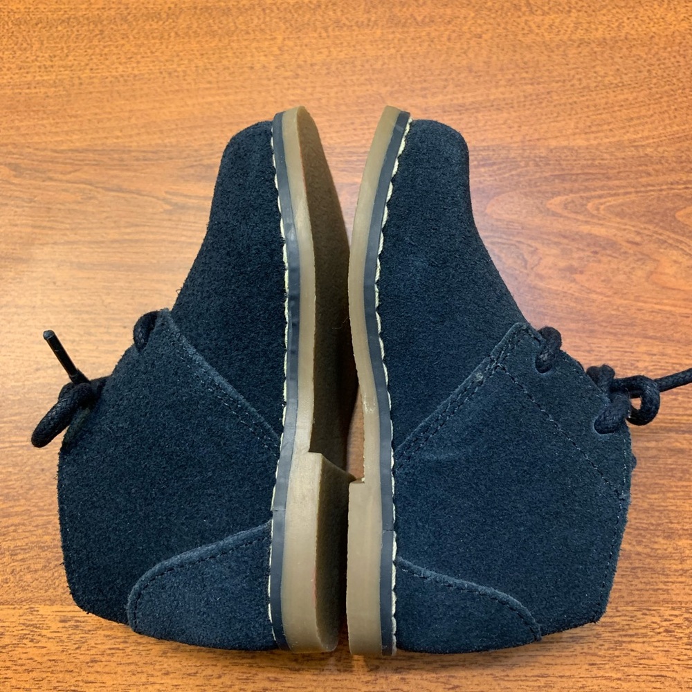 Janie and Jack Kids Suede Lace-Up Shoes - Navy